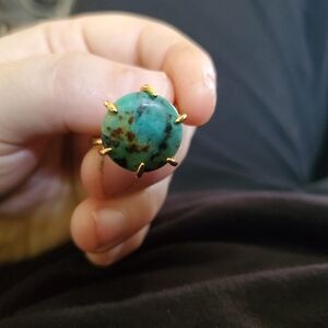 African Turquiose Adjustable Ring